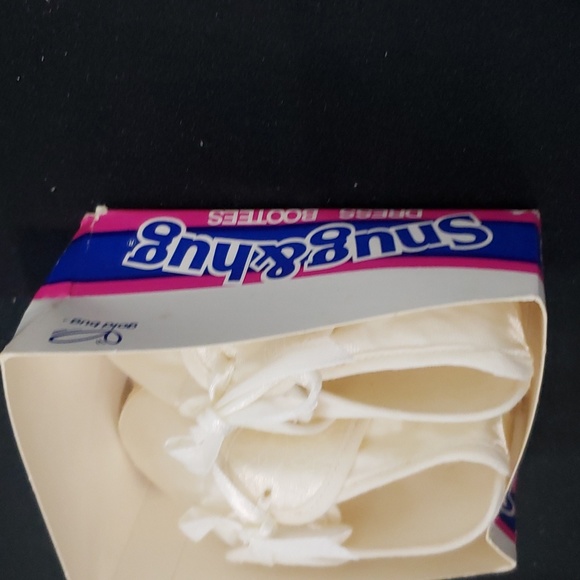 Snug & Hug Dress Booties White Vintage 1980s Infant - Picture 4 of 10